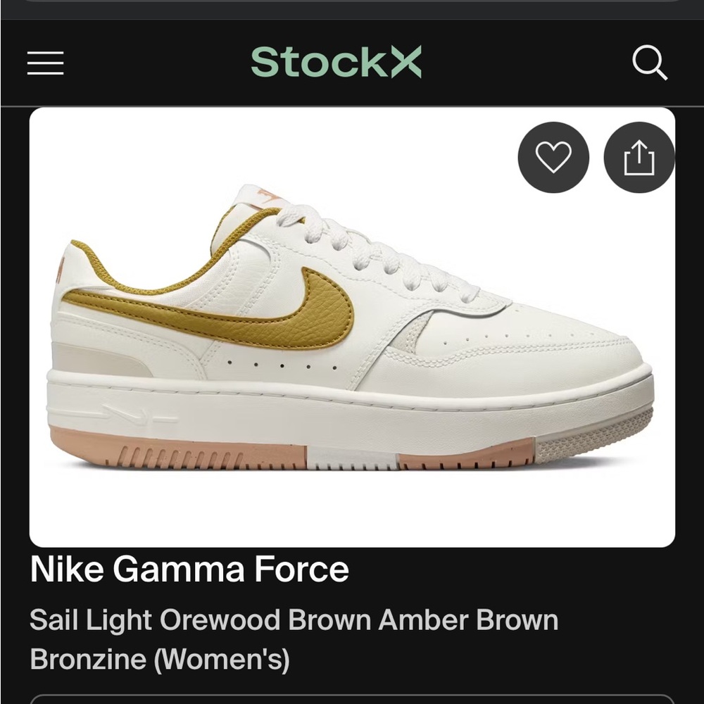 Nike Gamma Force Women’s Brown and White - 8